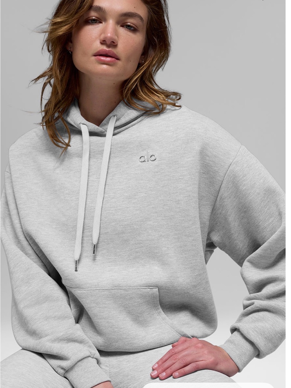 Alo Yoga Accolade Hoodie Athletic Heather Grey